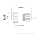 IP67 USB2.0/3.0 Field Wirable Assembly USB Connector cables